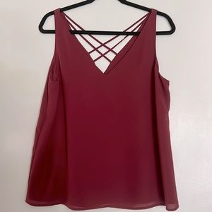 Crisscross back Blouse Size: M